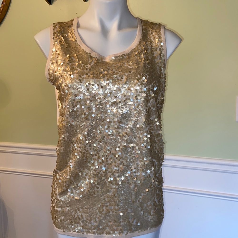 COPY - Tank sequin greenL
